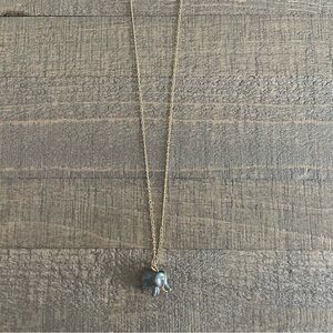 Gold Elephant Pendant Necklace